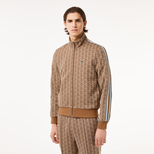 Paris Jacquard Monogram Zipped Sweatshirt