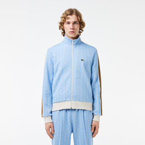 Paris Jacquard Monogram Zipped Sweatshirt