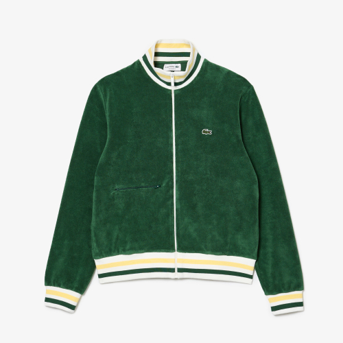 Paris Zipped High Neck Terry Sweatshirt