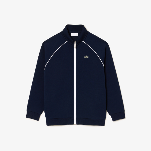 Zip-up sweatshirt with contrasting details