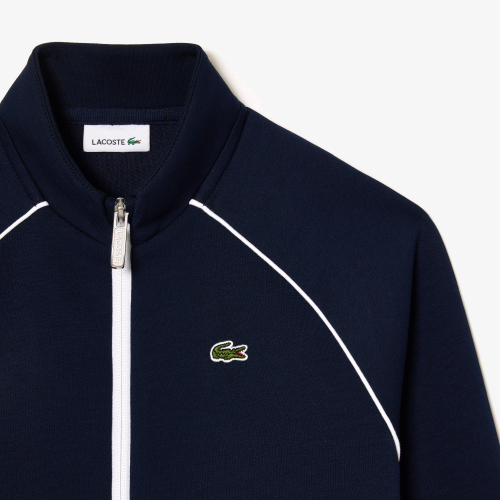 Zip-up sweatshirt with contrasting details